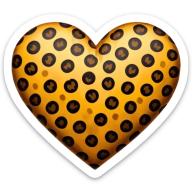 Cuore leopardato sticker