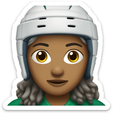 Jugadora hockey sticker