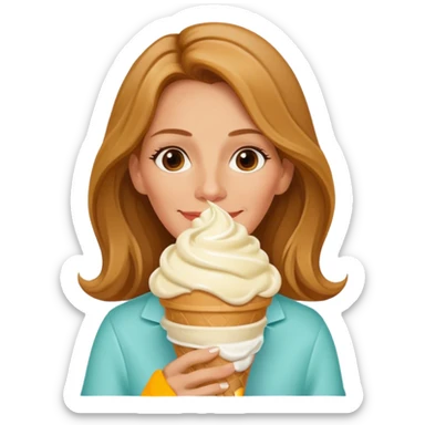 Julia Roberts eating ice cream sticker