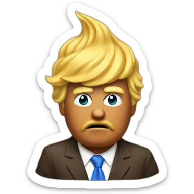 trump as poop sticker