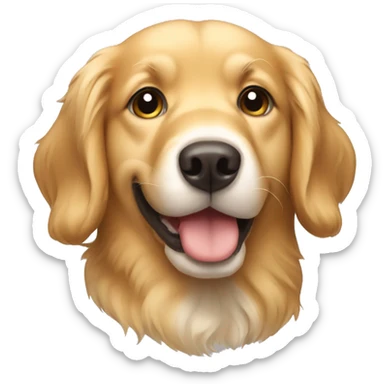 Cute dog golden retriever  sticker