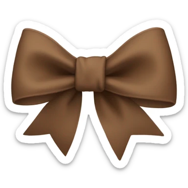 Brown Bow sticker