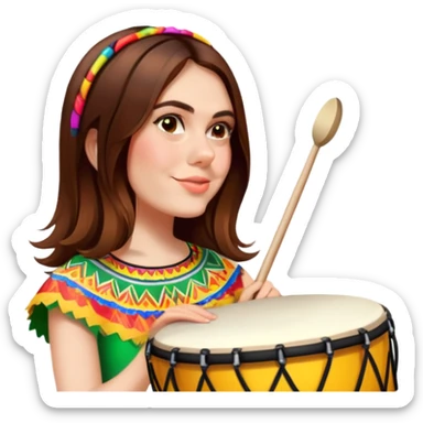 Festive Drummer sticker