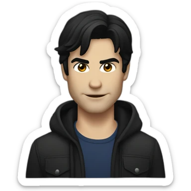 damon salvatore from the serie vampirediaries sticker