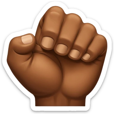 Bite one's fist sticker