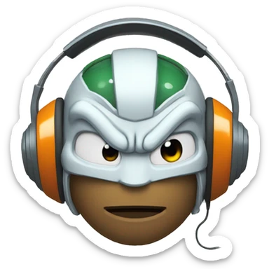 Dragonball listens to music  sticker
