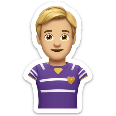 genera l'emoji di un tifoso della fiorentina che piange sticker