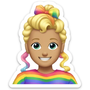 Jojo siwa rainbow pride sticker