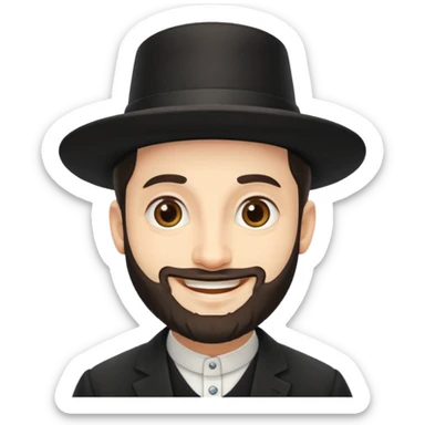 orthodox jew smirking sticker