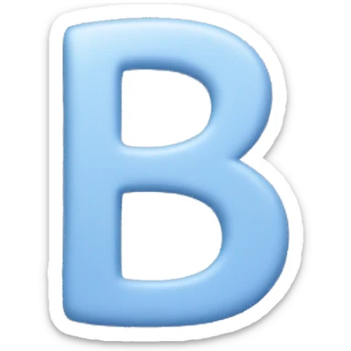 asl letter b  sticker