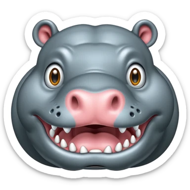 hungry hippo sticker