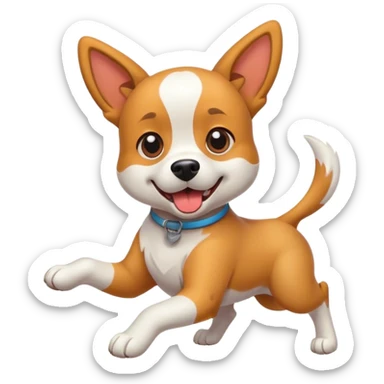 Dog doing the griddy  sticker