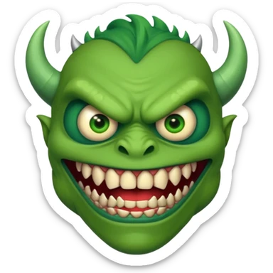 a monster with one eye sticker