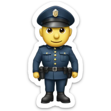 Une souris gendarme sticker