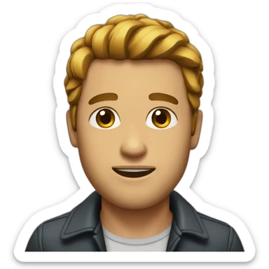 Homme choqué sticker