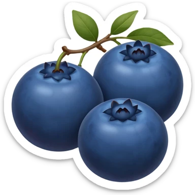two blueberries sticker