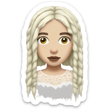 billie eilish with a lace sticker