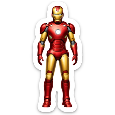 Iron Man superhero sticker