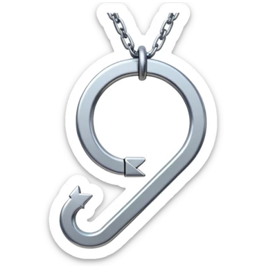 A modern cartoon-style emoji of a broken chain forming a simple checkmark shape, flat design, vibrant but clean, freeform symbol for social media sticker