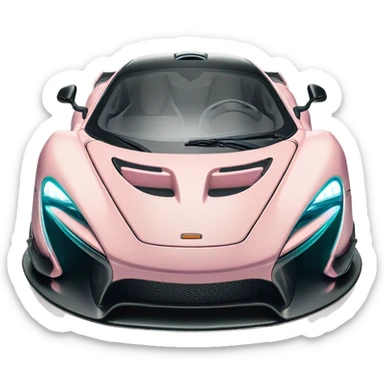 Pastel pink McLaren Senna sticker