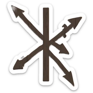 Mountain trail sign  sticker