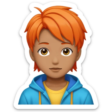 Cartoon anime sticker