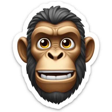 gigachad monkey sticker