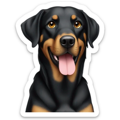 labrador crossed with beauceron sticker