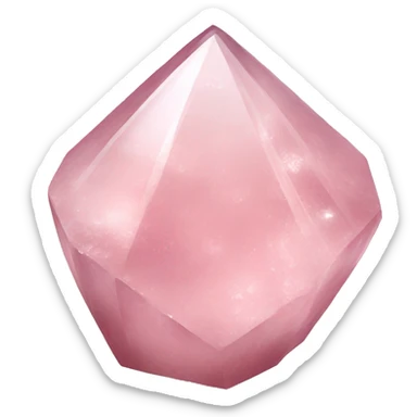 Rose quartz Crystal  sticker