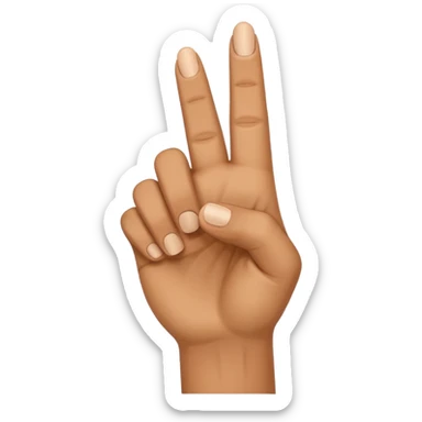 Signe de main en forme de pistolet de face point vers le ciel  sticker