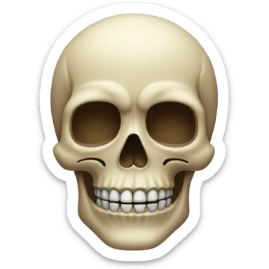 Skull emoji sticker
