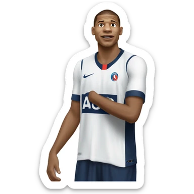 MBAPPÉ qui fait du  bsaket  sticker