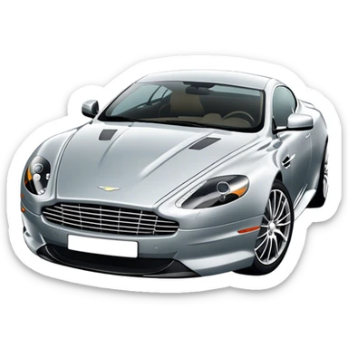 Aston Martin DB9 - Aston Martin (Model Year: 2016) (Iconic colour: Silver) sticker