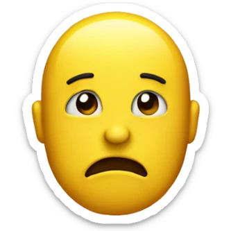 Yellow emoji saying "I don't know" sticker