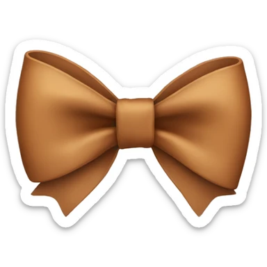 Brown bow  sticker