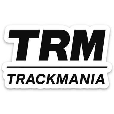 trackmania logo sticker