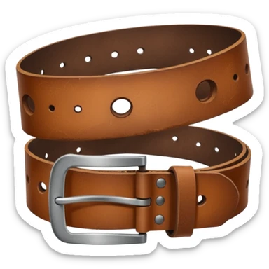 hipster belt sticker