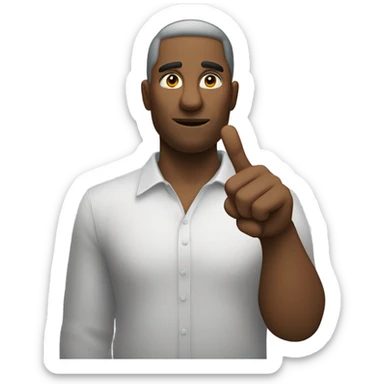 Saying fuck you sticker