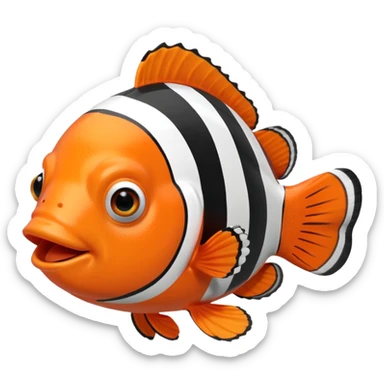 Nemo clownfish sticker