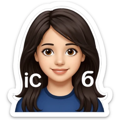 Camila Cabello with long dark brown hair sticker