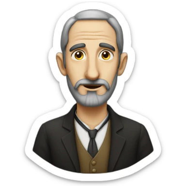 Long nosed jew sticker