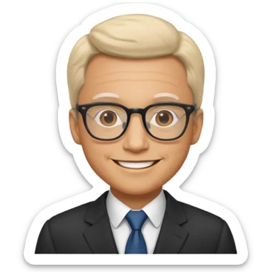 Professor in the la casa de papel TV show sticker