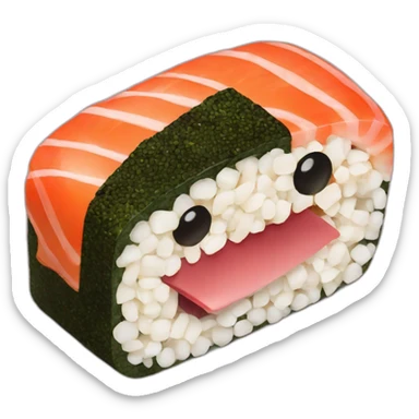 spam sushi with nori  sticker
