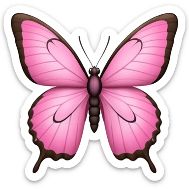 Borboleta rosa sticker