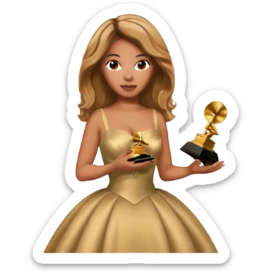 beyoncé winning grammy sticker