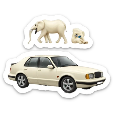 ivory converts car  sticker