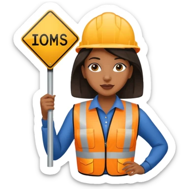 Street Sign Maker black woman sticker