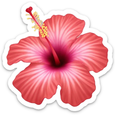 hibiscus flower sticker