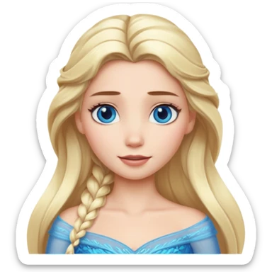 Create a modern Elsa from Frozen. sticker