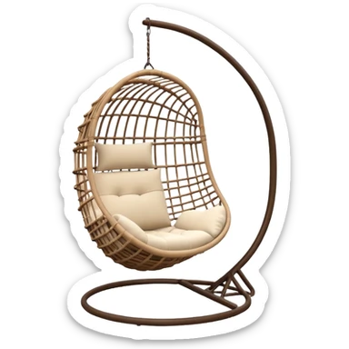 modern hanging chair sticker